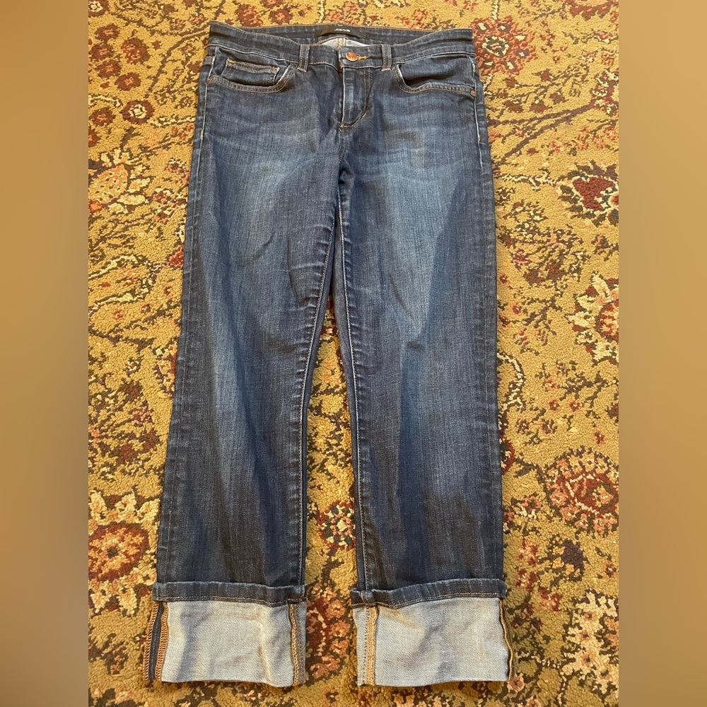 Joe's Jeans Dark Blue Ankle & Cropped